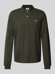 Classic fit poloshirt in design met lange mouwen van Lacoste Bruin - 38