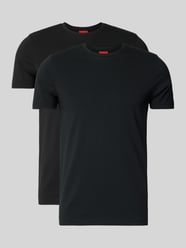 T-Shirt mit Logo-Print im 2er-Pack Modell 'HUGO-Round' von HUGO - 4