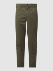 Tapered fit chino met katoen, model 'Dew' van Only & Sons Groen - 19