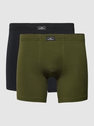 Trunks mit Label-Detail Modell 'LASTIC' im 2er-Pack von Götzburg Wäsche Grün - 48