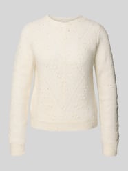 Sweter z dzianiny o kroju regular fit z mieszanki wełny z dodatkiem wełny z alpaki model „Rosalia” od GUIDO MARIA KRETSCHMER WOMAN - 10