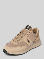 Ledersneaker mit Logo-Detail Modell 'TRAIN' von Polo Ralph Lauren Beige - 32