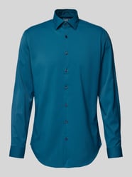 Slim Fit Business-Hemd mit Kentkragen von Jake*s Blau - 2