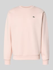 Regular Fit Sweatshirt aus Baumwoll-Mix von Lacoste Pink - 48