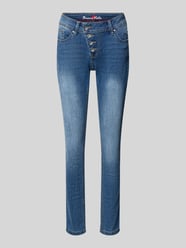 Straight Fit Jeans mit Knopfverschluss Modell 'Malibu' von Buena Vista - 2