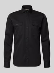 regular fit overshirt van mix van katoen en lyocell model 'H-ROB-SP-2P-263' van BOSS - 15