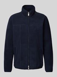 Sweatjacke mit Stehkragen Modell 'logan' von Matinique Blau - 4