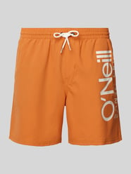 Relaxed Fit Badeshorts mit Label-Print Modell 'ORIGINAL CALI' von ONeill Orange - 1