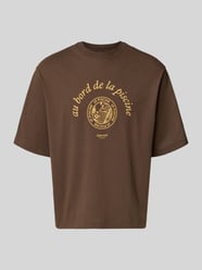 T-shirt o kroju relaxed fit z czystej bawełny model 'BOXYNORMAN GRAPHIC' od Selected Homme - 7