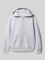 Bluza rozpinana o kroju regular fit z mieszanki bawełny z zamkiem błyskawicznym od KARL KANI - 48