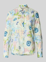 regular fit overhemdblouse met all-over bloemenmotief van Christian Berg Woman - 46