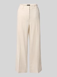 Chino aus Leinen-Mix mit Bügelfalte Modell 'CALIFORNIA' von CAMBIO Beige - 14