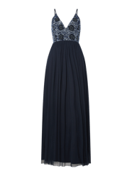 Abendkleid mit Pailletten Modell 'Avon' von LACE & BEADS - 46