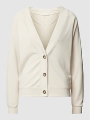 Sweatjacke mit Knopfleiste von Christian Berg Woman Weiß - 7