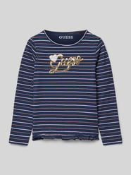 Longsleeve mit Label-Detail von Guess Weiß - 10