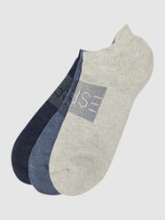 Sneakersokken met stretch in een set van 3 paar  van Esprit Blauw / turquoise - 22