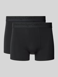 Boxershorts mit elastischem Logo-Bund im 2er-Pack von Knowledge Cotton Apparel - 39