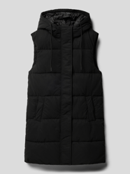 Steppweste mit Kapuze Modell 'croco' von Mango Grau / Schwarz - 14