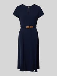 Sukienka do kolan z paskiem w talii model 'BRYGITKA' od Lauren Ralph Lauren - 2