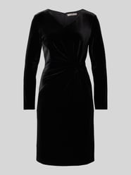 Knielanges Kleid mit Knoten-Detail von Christian Berg Woman Selection Schwarz - 16