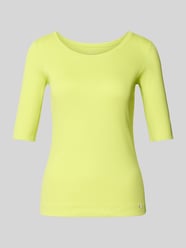 T-shirt van katoenmix met logo-applicatie van Marc Cain - 17