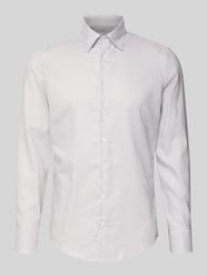 Slim fit zakelijk overhemd van katoen met button-downkraag van Seidensticker Beige - 25