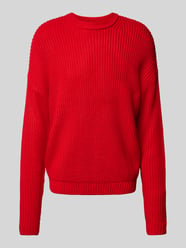 Gebreide pullover met ronde hals van REVIEW Rood - 31