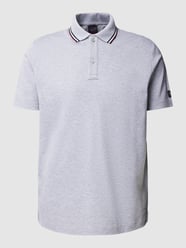 Poloshirt mit Kontrast-Details von Paul & Shark Silber - 14