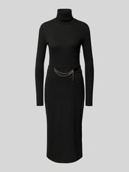 Midikleid mit Applikation Modell 'SACURA' von Lauren Ralph Lauren Schwarz - 40