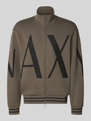 Sweatjacke aus Baumwoll-Mix von Armani Exchange Beige - 36