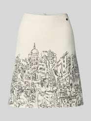 Minirok in all-over look van Marc Cain Beige - 46
