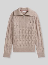 Relaxed Fit Troyer aus reiner Wolle von Tommy Hilfiger Beige - 47