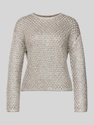 Gebreide pullover met Ajourwerk van Betty Barclay Beige - 2
