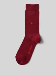 Socken mit Label-Detail Modell 'BRIT' von Burlington Bordeaux - 42