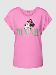 T-Shirt mit Paillettenbesatz von Montego Pink - 42