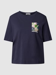 T-Shirt mit Motiv-Print Modell 'LAYAA FLORAA' von Armedangels Blau - 31