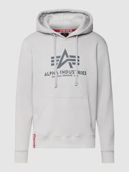 Hoodie mit Logo-Print von Alpha Industries Grau - 33