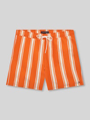 Regular Fit Badeshorts mit Allover-Muster von Tommy Hilfiger Orange - 38
