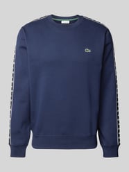 Sweatshirt mit Label-Stitching von Lacoste Blau - 43