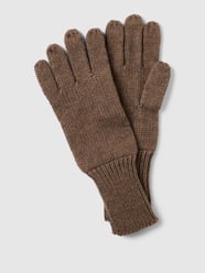 Handschuhe in Strick-Optik von Seeberger Beige - 30