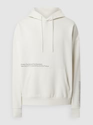 Oversized Hoodie mit Message und Print von Tom Tailor Denim Beige - 41