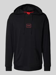 Hoodie mit Label-Print Modell 'Laze' von HUGO Schwarz - 9