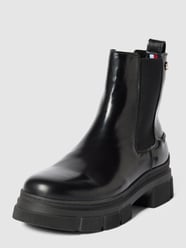 Chelsea Boots aus Leder Modell 'PREPPY' von Tommy Hilfiger Schwarz - 12