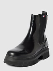 Chelsea Boots aus Leder Modell 'PREPPY' von Tommy Hilfiger Schwarz - 36