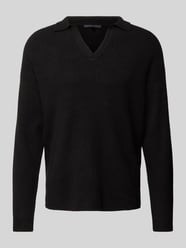 Gebreide pullover met ribboorden, model 'RUSTINO' van Drykorn - 6