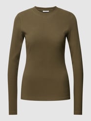 Longsleeve mit Ripp-Struktur von Marc O'Polo Denim Grün - 26