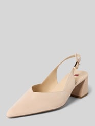 Pumps van leer met blokhak van Högl Beige - 19