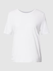 T-shirt z okrągłym dekoltem model ‘Jannie’ od Object Biały - 30