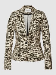 Blazer mit Allover-Muster Modell 'Rizetta' von B.Young Beige - 35