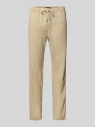 Loose fit stoffen broek van linnenmix, model 'HARLEM' van Tommy Hilfiger Beige - 12